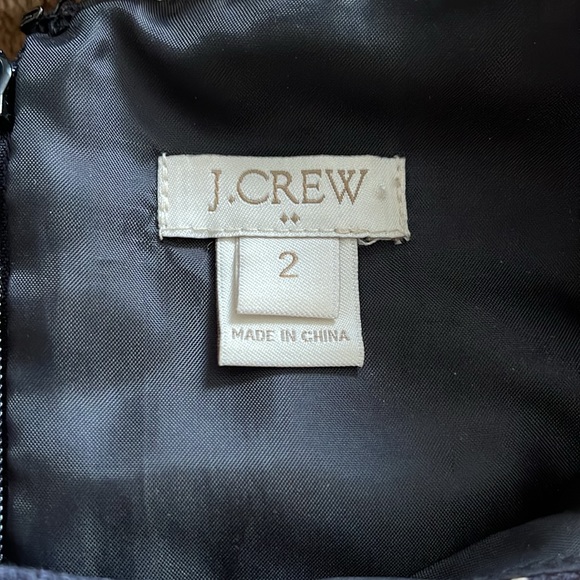 J. Crew Factory Black and White Geometric Sleeveless Business Midi Dress Size 2 - Picture 5 of 5